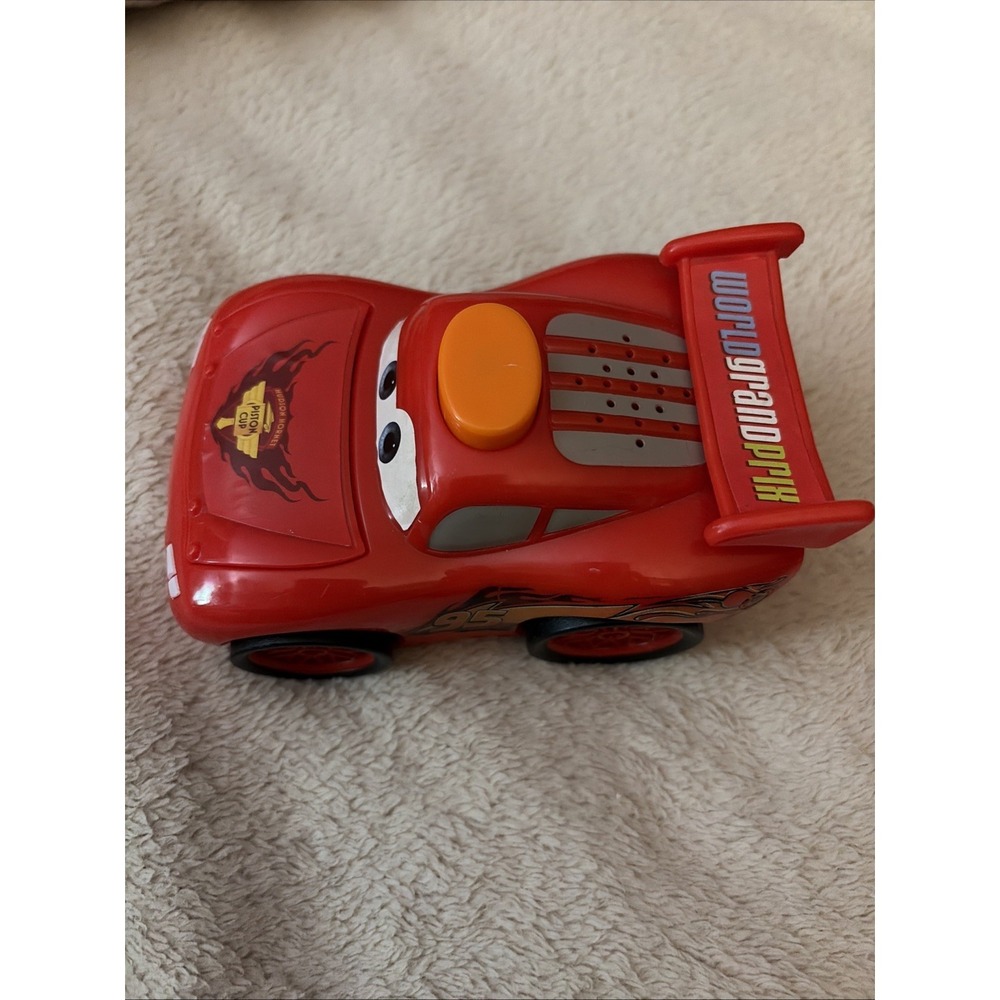 Disney Pixar Cars 2 Fisher Price Talking Lightning McQueen Light 2010 Works